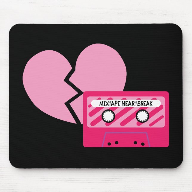 MixTape Herzschmerz Mousepad (Vorne)