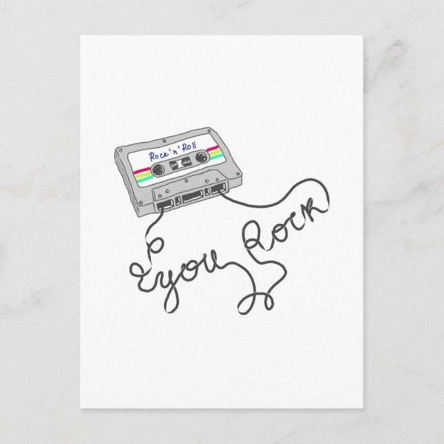 Mixtape - Ihr Rock Postkarte (Vorderseite)