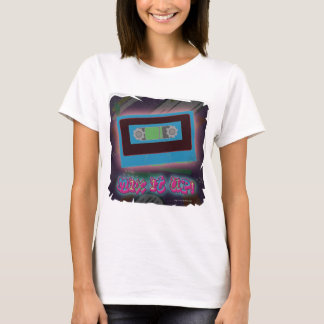 Mixtape Madness Epic Retro Music Cartoon Slogan T-Shirt