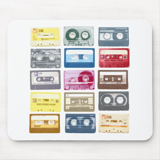 Mixtapes Grafik Mousepad (Vorne)