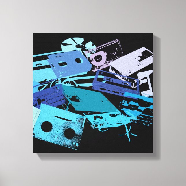 Mixtapes überzogene Canvas Leinwanddruck (Vorderseite)