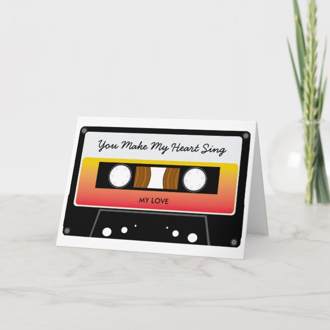 Mixtapezierungskarte Feiertagskarte (Vorderseite)