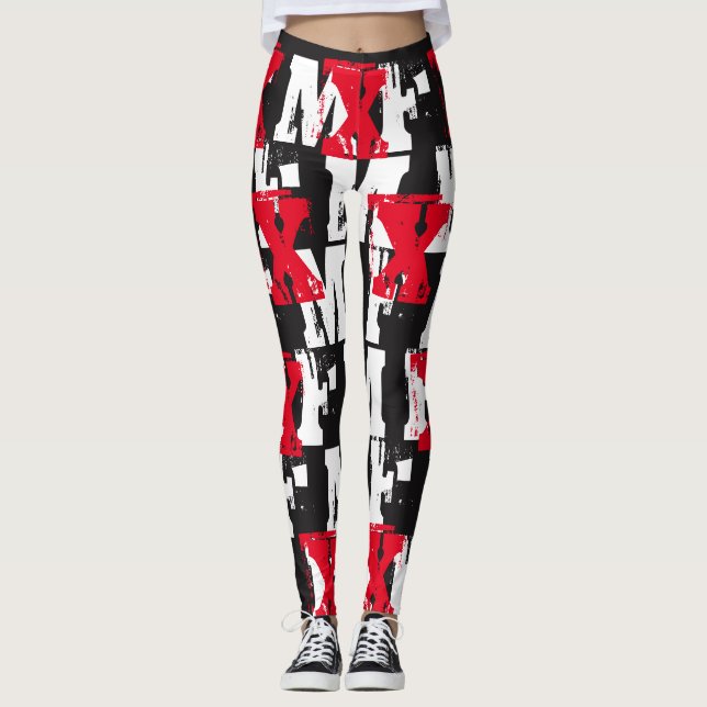 MixxedFit® inspirierte MF darstellen Leggings (Vorderseite)