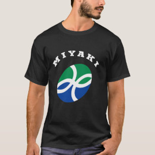 Miyaki Wappen Flagge Nationalstolz Geschenk Andenk T-Shirt