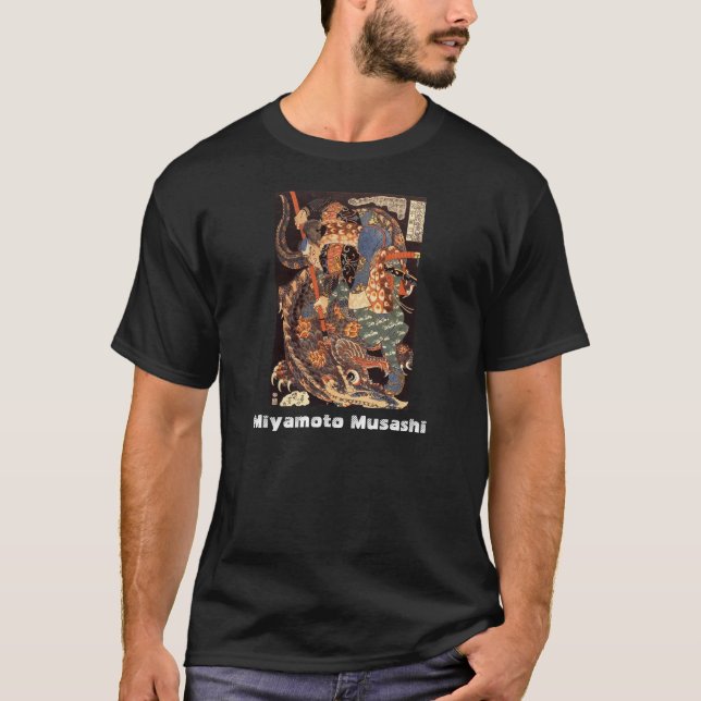 Miyamoto Musashi, das C. 1800's malt T-Shirt (Vorderseite)