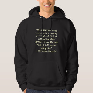 Miyamoto Musashi von Utagawa (Elfenbein/Schwarz) Hoodie