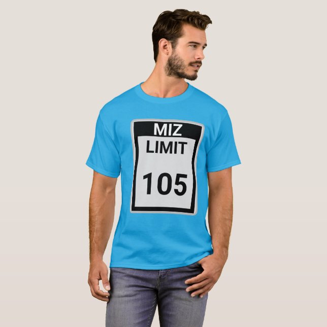 Miz Höchstgeschwindigkeit 105 T-Shirt (Vorne ganz)
