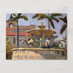 Mizner Memorial Fotain Postkarte