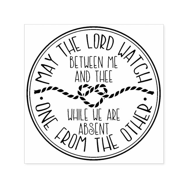 Mizpah | Moderne Briefmarke des Seifenrauchs Permastempel (Design)