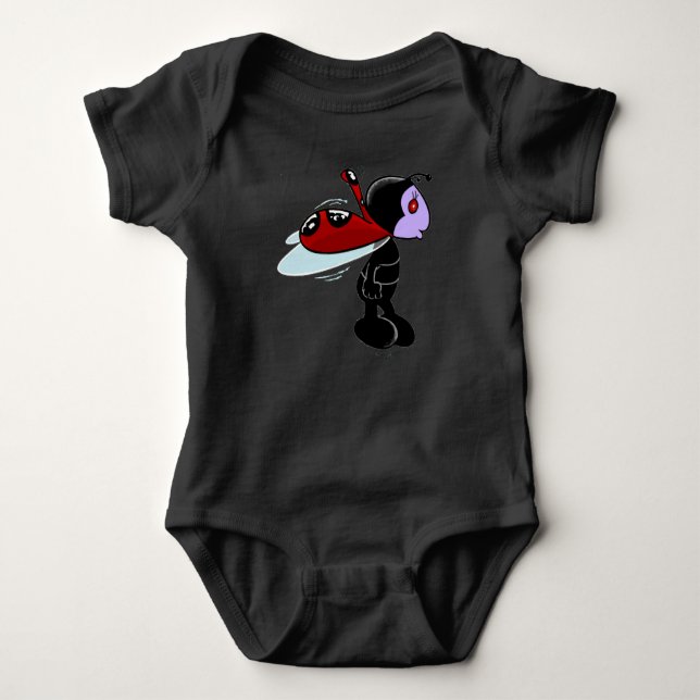 Mizz Ladybug Baby Bodysuit Strampler (Vorderseite)
