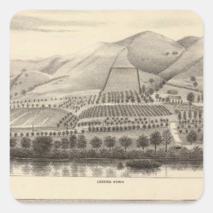 Mizzen Top Rancho Quadratischer Aufkleber