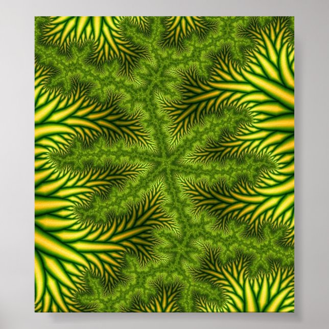 "MJ" Fraktal Art Poster (Vorne)