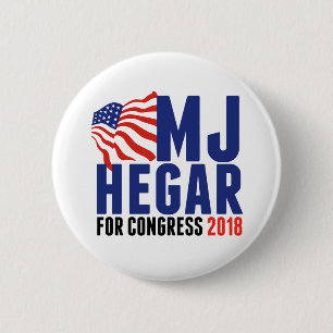 MJ Hegar für den Kongress 2018 Button