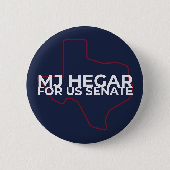 MJ Hegar für die Schaltfläche für den US-Senat Button (Vorderseite)