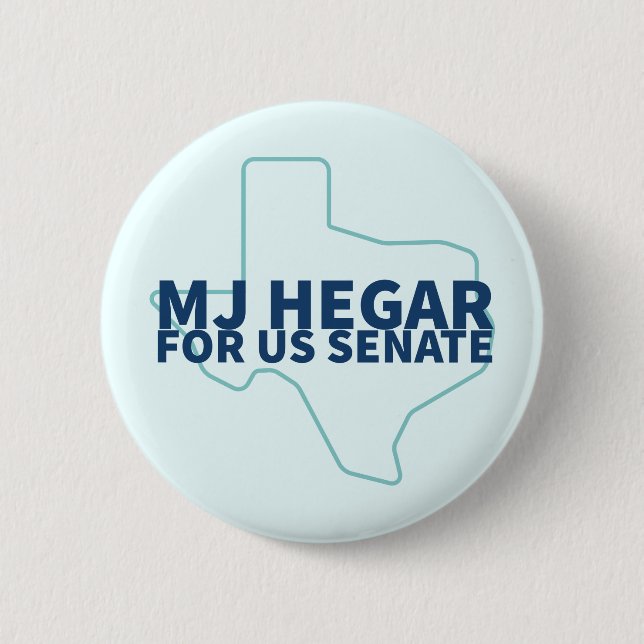MJ Hegar für die Schaltfläche für den US-Senat Button (Vorderseite)