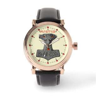 MJOLNIR Hammer von Thor, Wikinger Mythologie Elfen Armbanduhr