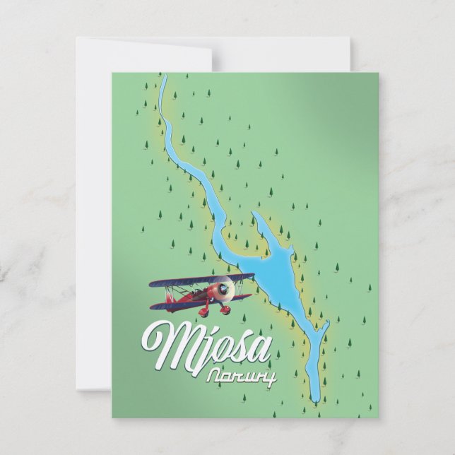 Mjøsa Norwegische Seekarte (Vorderseite)