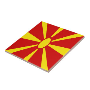 MK001 FLAG, Mazedonien, Fliese