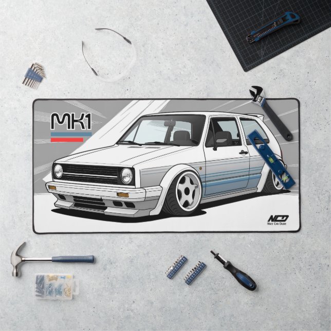 Mk1 VDub Golf Stance Autokultur Schreibtischunterlage (Arbeitsplatz)
