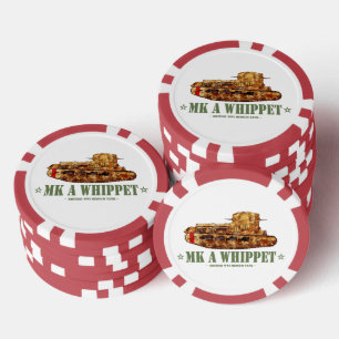 MK a Whippet World War One British Medium Tank WWI Pokerchips