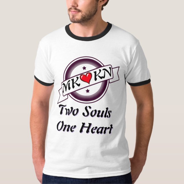 MK  KN Zwei Souls Ein Herz Ringer T - Shirt - Free (Vorderseite)
