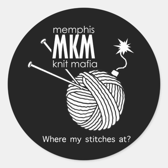 MKM-Logo Runder Aufkleber (Vorderseite)