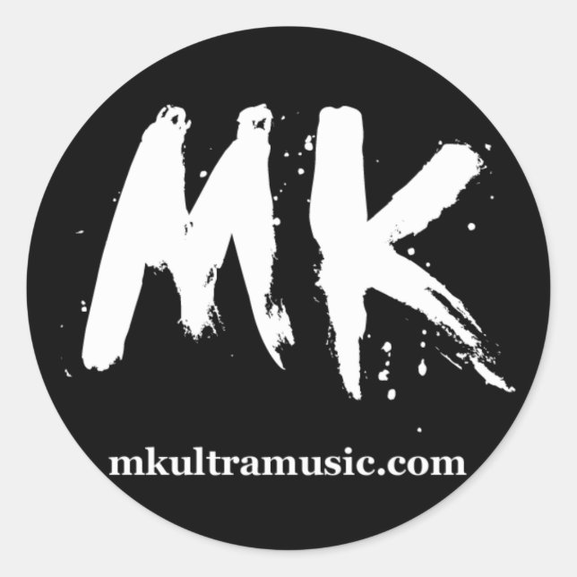 MKULTRA Music Round Sticker #2 (Vorderseite)