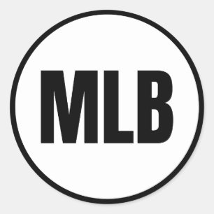 MLB - Melbourne Runder Aufkleber
