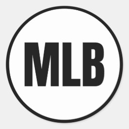 MLB - Melbourne Runder Aufkleber