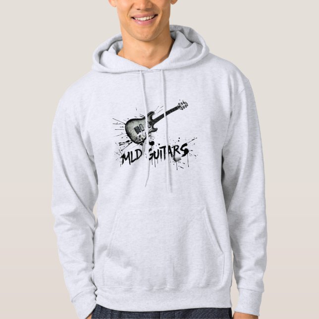 MLD Guitars- Herren Kapuzenpullover Hoodie (Vorderseite)