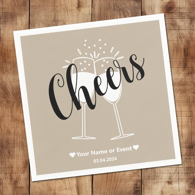 Mled Elegance - Calm Stone Cheers Napkins Serviette (Von Creator hochgeladen)