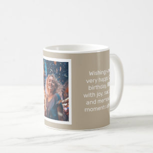Mled Elegance Calm Stone Happy Birthday Card Kaffeetasse