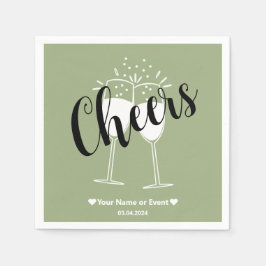 Mled Elegance - Ruhige Landschaft Cheers Napkins Serviette