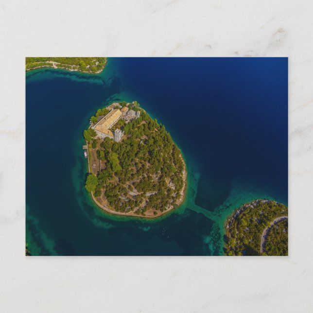 Mljet aerial Croatia Postkarte (Vorderseite)