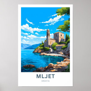 Mljet Croatia Travel Print Poster