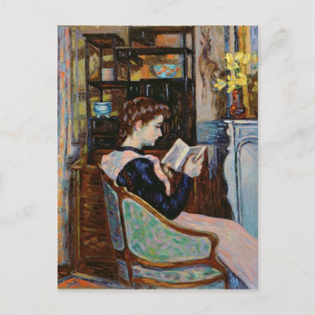 Mlle. Guillaumin, Lesung, 1907 Postkarte (Vorderseite)