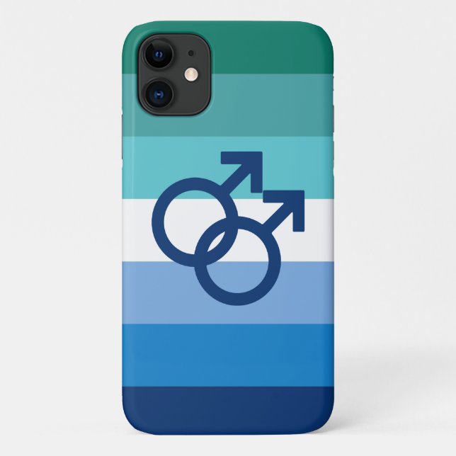 MLM Gay Male Pride Flag Case-Mate iPhone Hülle (Rückseite)