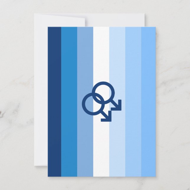 MLM Gay Male Pride Flag Feiertagskarte (Vorderseite)