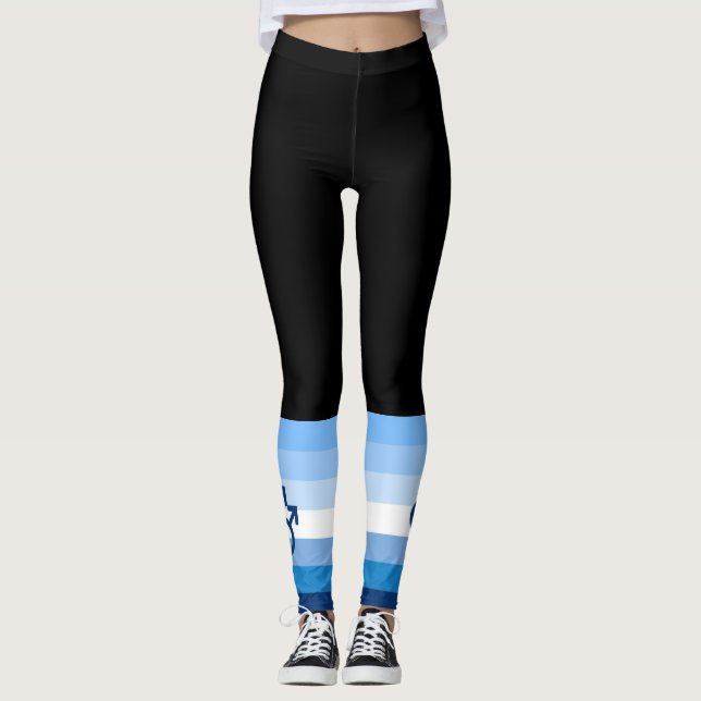 MLM Gay Male Pride Flag Leggings (Vorderseite)