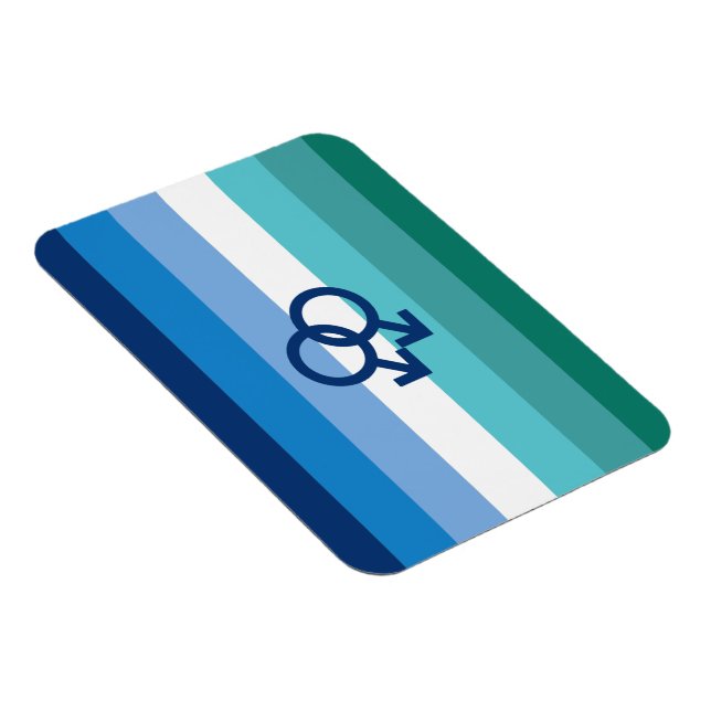 MLM Gay Male Pride Flag Magnet (Rechte Seite)