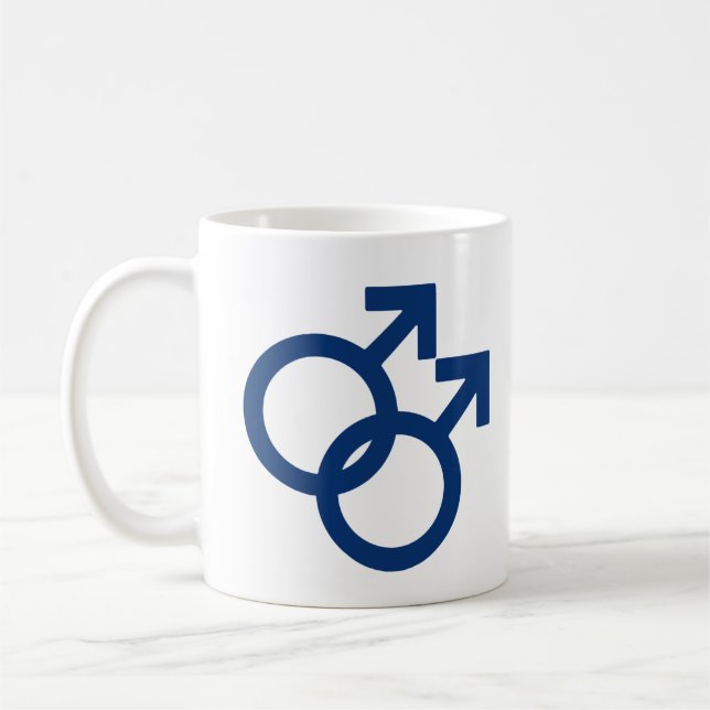 MLM Gay Men Gender Symbol Kaffeetasse (Links)