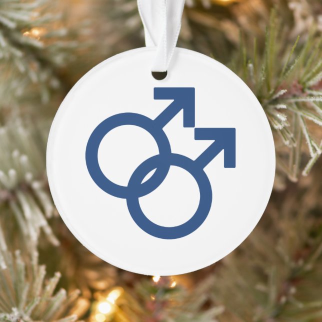 MLM Gay Men Gender-Symbol Ornament (Baum)