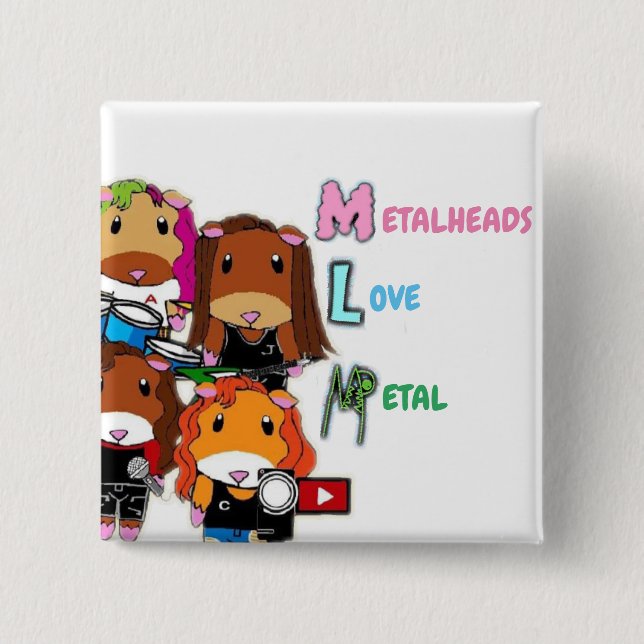 MLM: Guinea PIgs Button (Vorderseite)