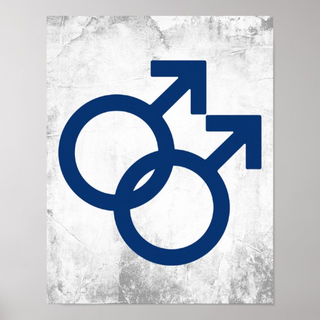 MLM-Schwule-Geschlechtssymbol Poster (Vorne)