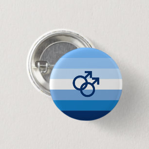 MLM Schwule Männer Stolzflagge Button