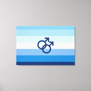 MLM Schwule Männer Stolzflagge Leinwanddruck