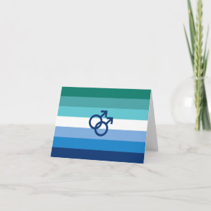 MLM Schwule Pride-Flagge Dankeskarte