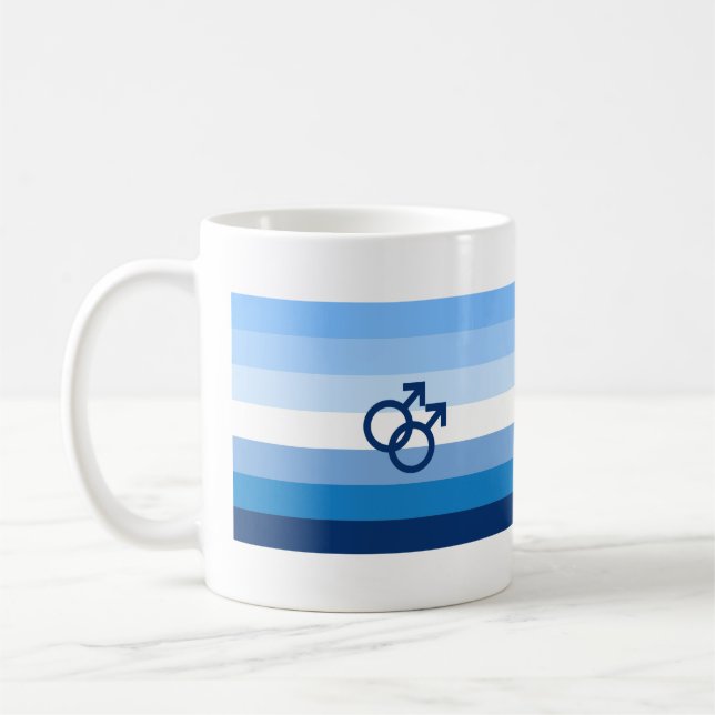 MLM Schwule Pride-Flagge Kaffeetasse (Links)