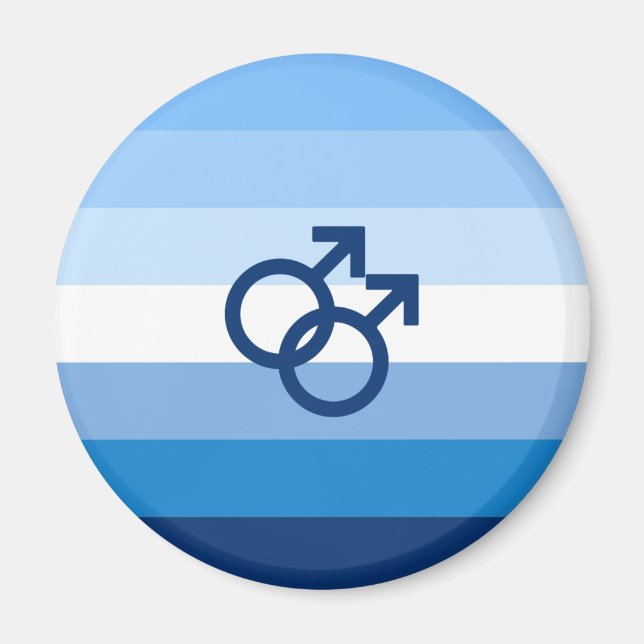 MLM Schwule Pride-Flagge Magnet (Vorne)