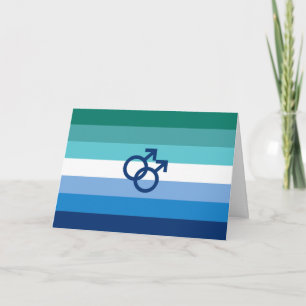 MLM Schwulen-Stolzflagge Feiertagskarte